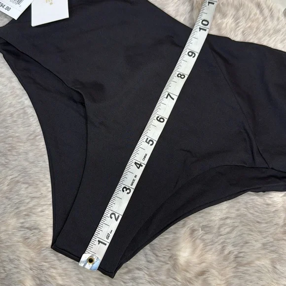 L*Space | High Tide Bikini Bottom, in Black, Size L - Picture 7 of 8